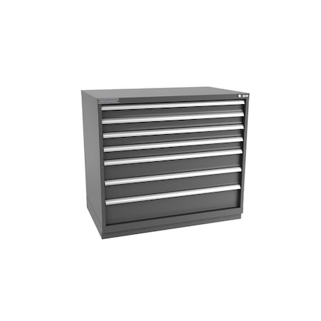 Champion Tool Storage Modular Drawer Cabinet, 7 Drawer, Dark Gray, Steel, 47 in W x 28-1/2 in D x 41-3/4 in H E18000702ILCFTB-DG